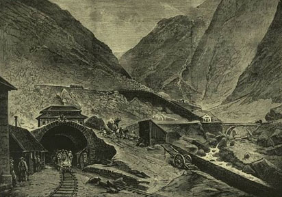 Строительство Сент-Готтардского тоннеля